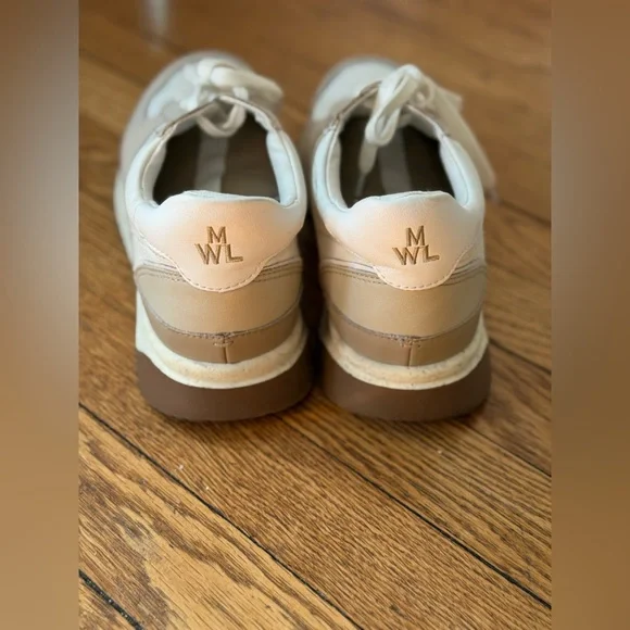 Madewell Kickoff Trainer Sneakers in Neutral Colorblock Leather - Size 9 - Picture 4 of 7
